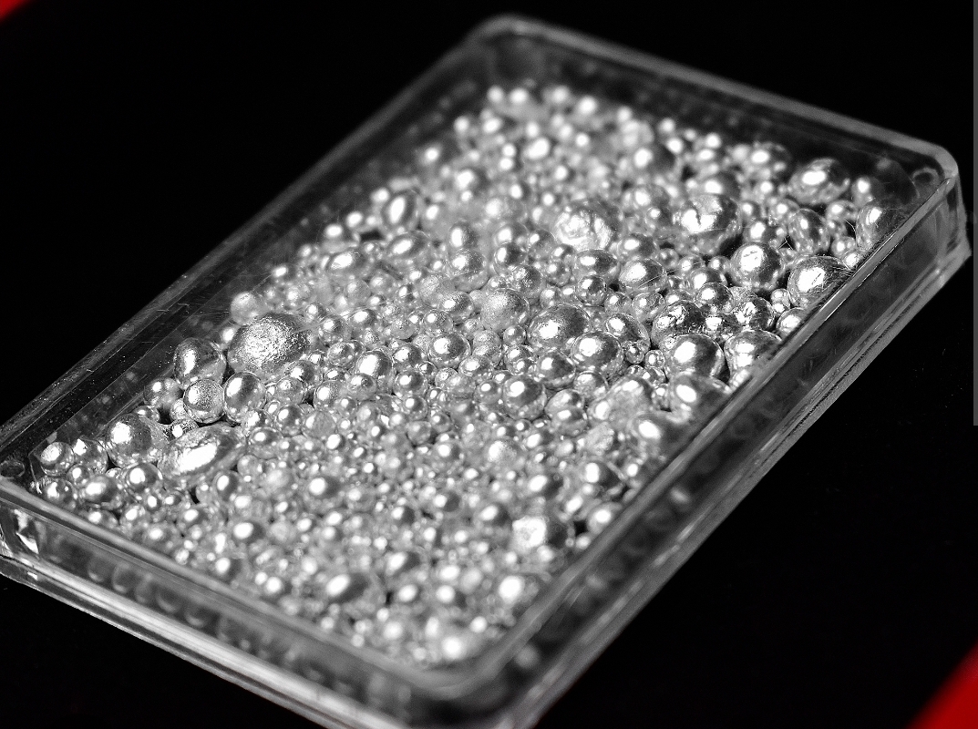 ساچمه نقره خام عیار ۹۹.۹ خالص